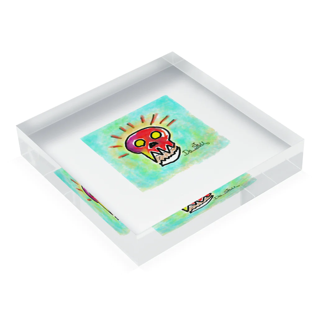 ゆるい絵屋のsukaru Acrylic Block :placed flat