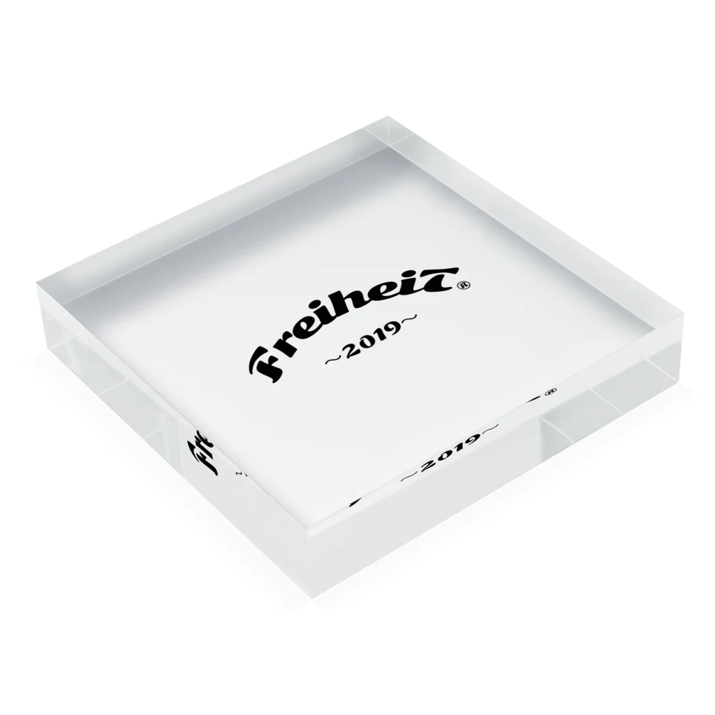 FreiheiT２０１９のFreiheiT2019 Acrylic Block :placed flat