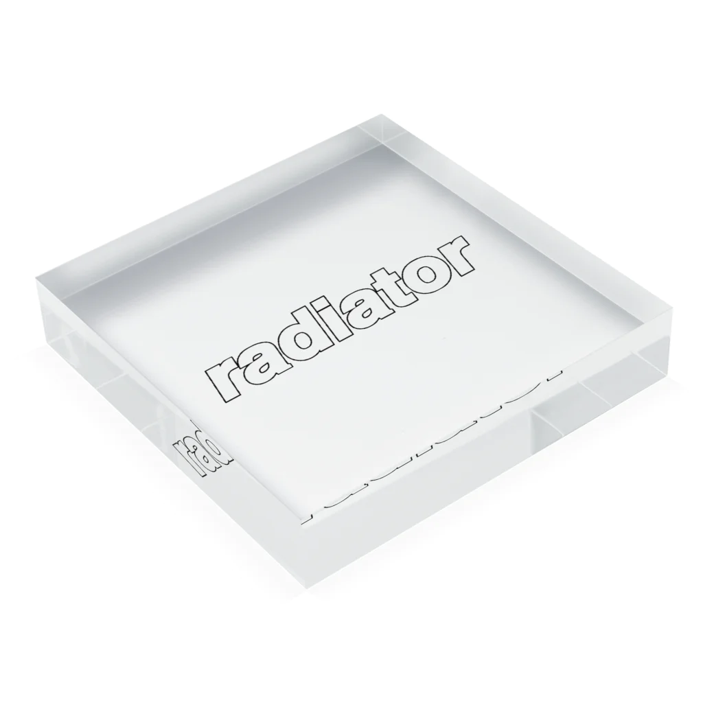 radiator18のlong life coolant Acrylic Block :placed flat