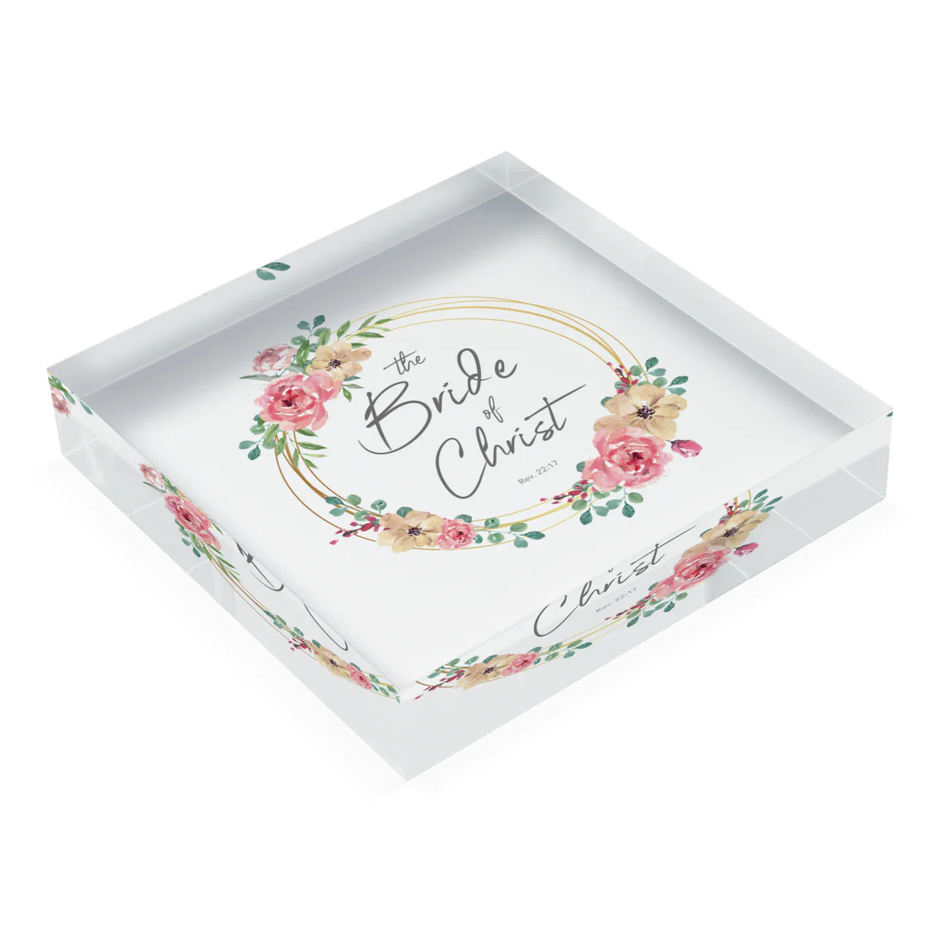 一羽のすずめのthe Bride of Christ Acrylic Block :placed flat