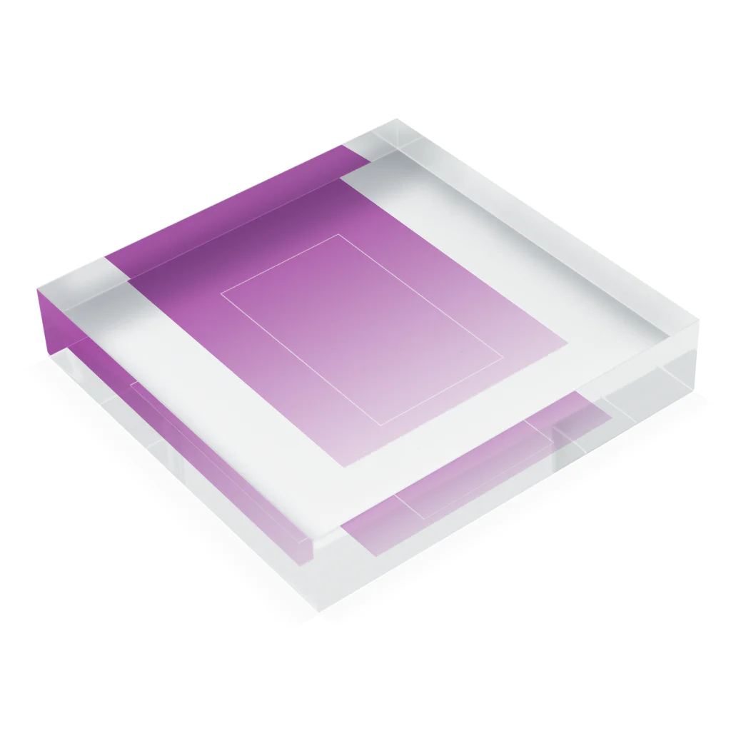 Rir_angの紫 Acrylic Block :placed flat