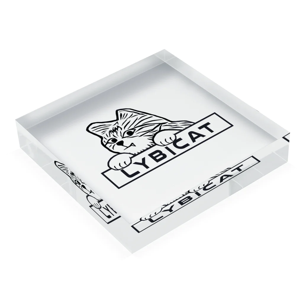 LYBICATのLYBICATエンブレム　ポケット Acrylic Block :placed flat