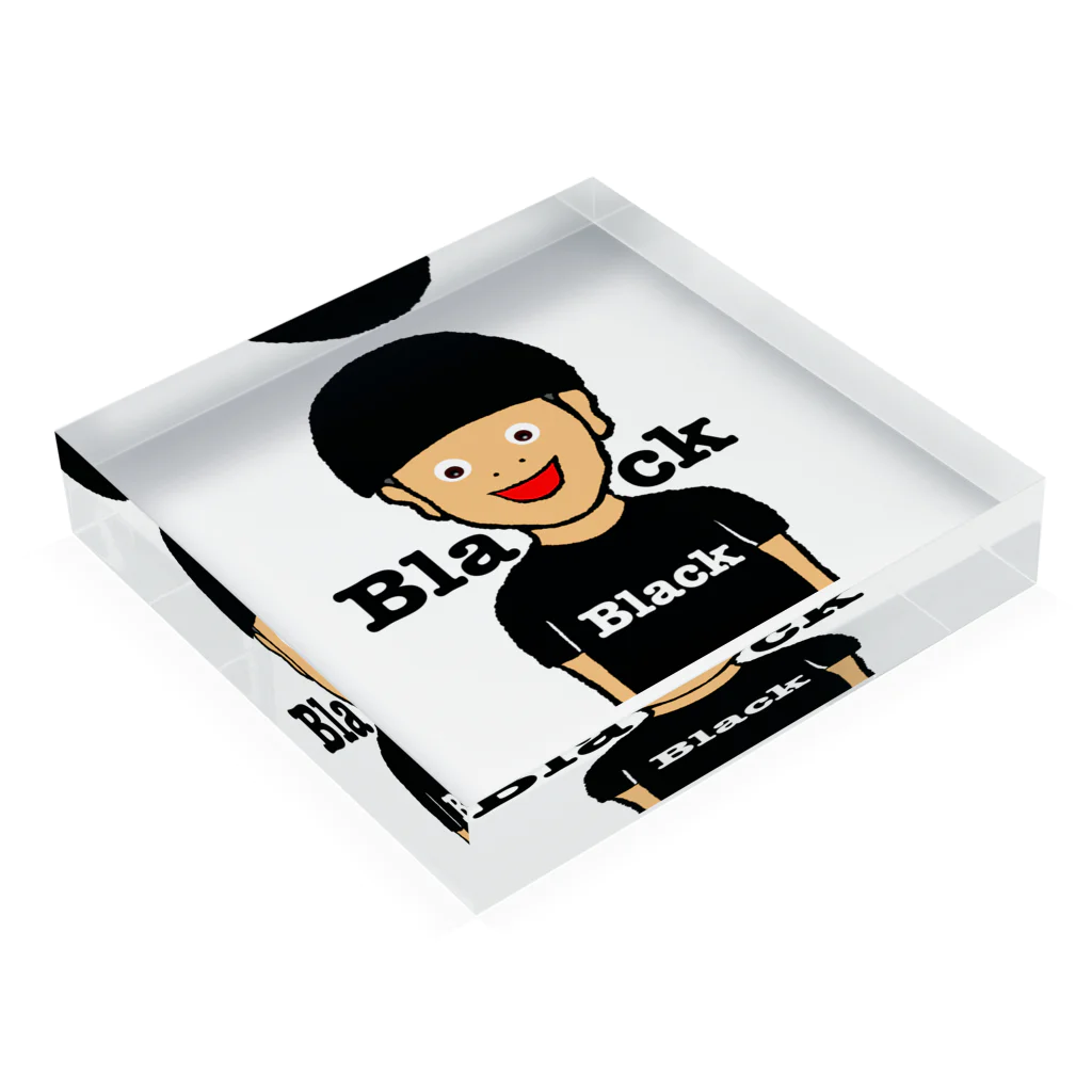 ツンデレボーイズの男の Acrylic Block :placed flat