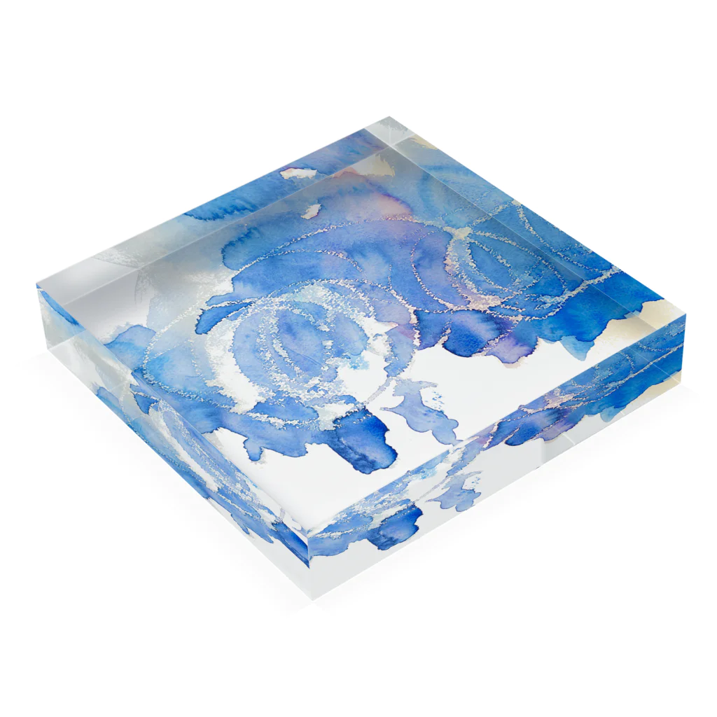 うにの雨の水たまり Acrylic Block :placed flat