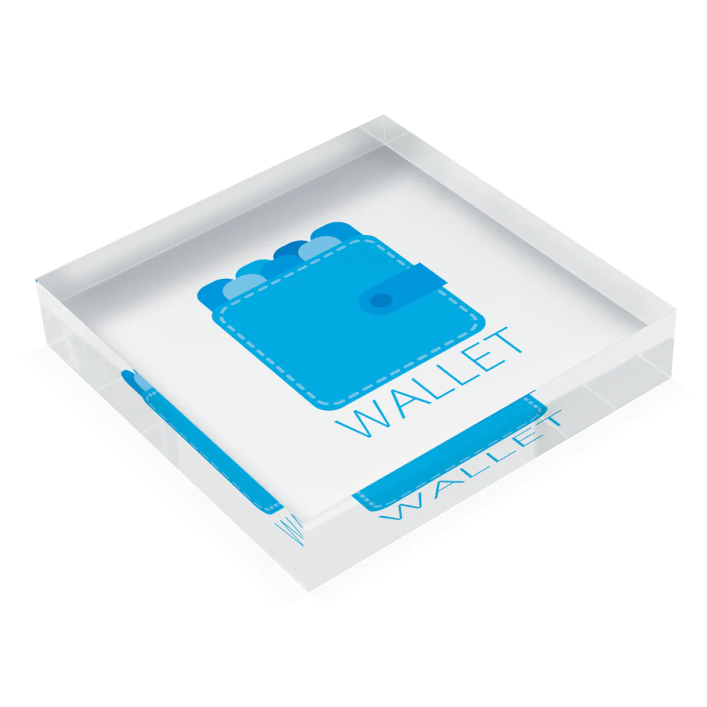 愚贅のWALLET Acrylic Block :placed flat