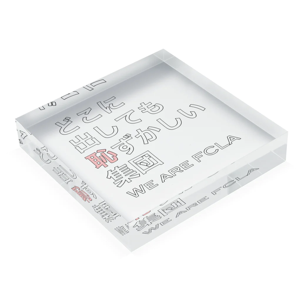 ぬるのFCLA 3 Acrylic Block :placed flat