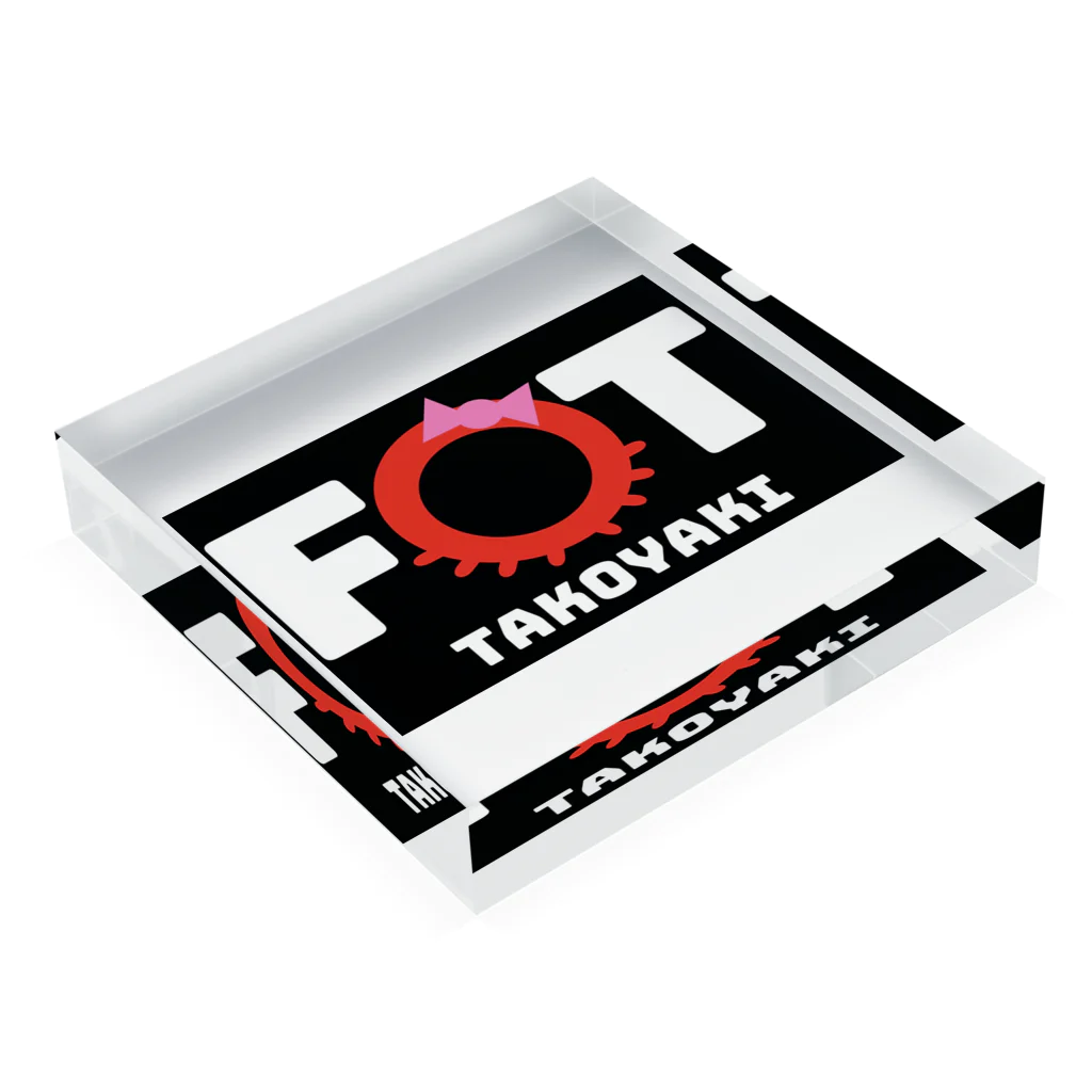 FOTのたこやき　FOT Acrylic Block :placed flat