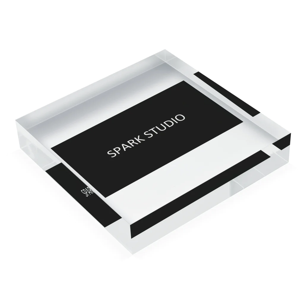 SPARK STUDIO公式ショップの迷わず、シンプルに行け Acrylic Block :placed flat