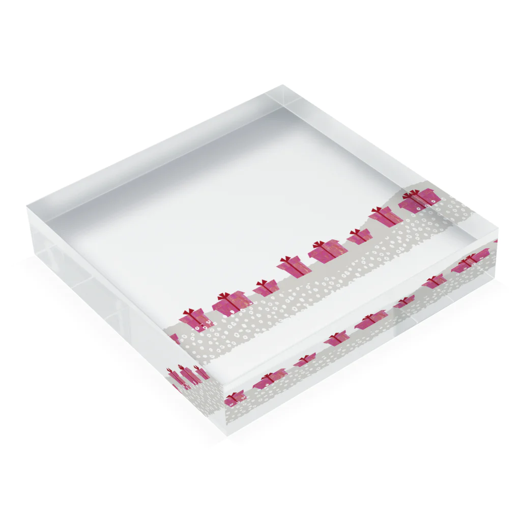 きらきら水彩のひみつのプレゼント Acrylic Block :placed flat