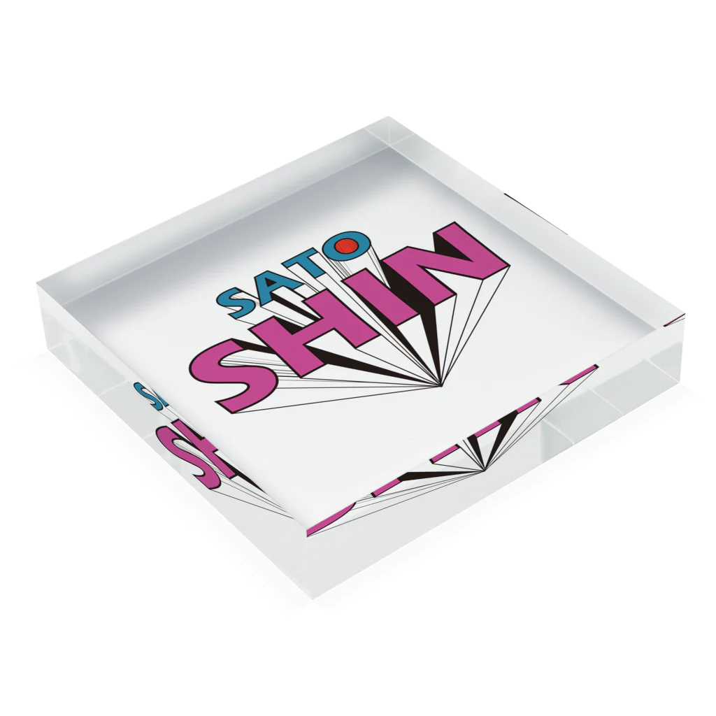 SSShiNNNのSATO SHIN Acrylic Block :placed flat