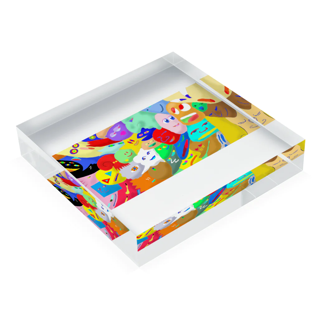 LIONの信仰的ショップのＦＡＣＥＳ Acrylic Block :placed flat