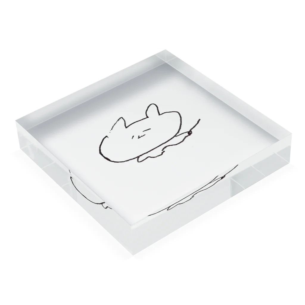 tn_gchのやるきのないねこ Acrylic Block :placed flat