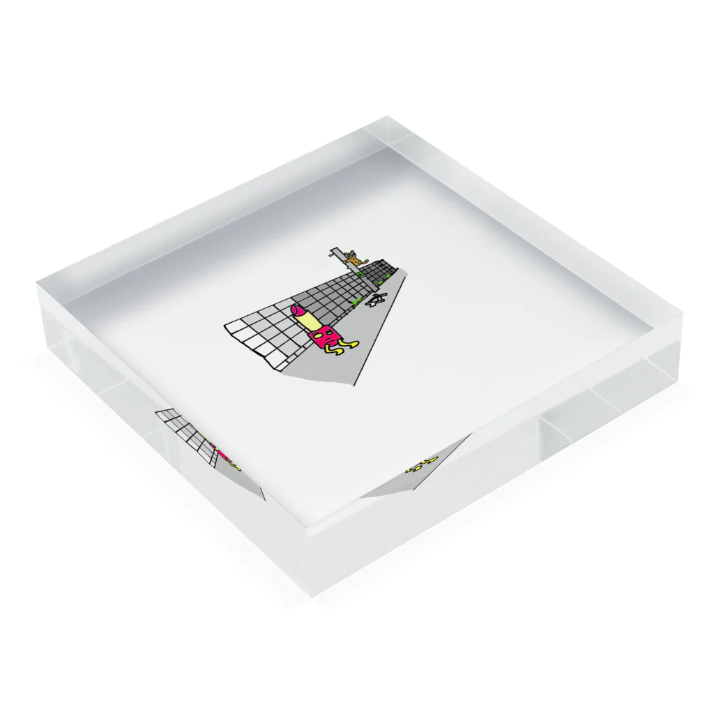 A-craftの口紅星人 Acrylic Block :placed flat