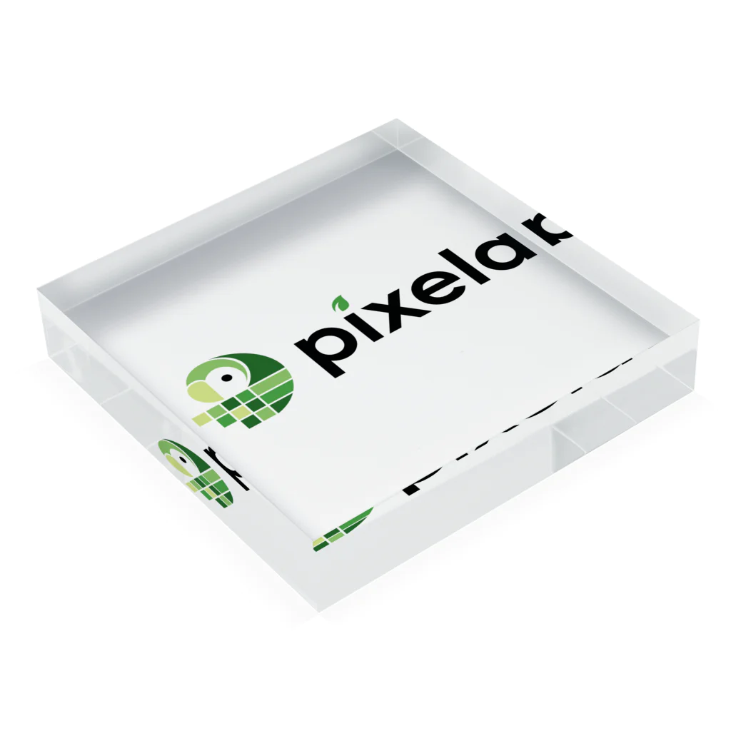 Pixela ShopのStandard Logo アクリルブロックの平置き