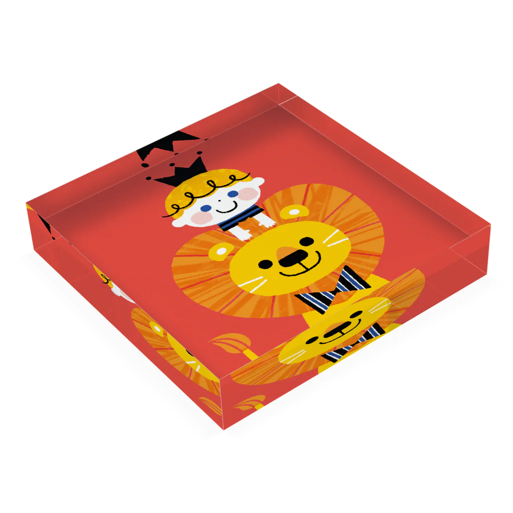 nicotte(ニコット)のLION BOY Acrylic Block :placed flat