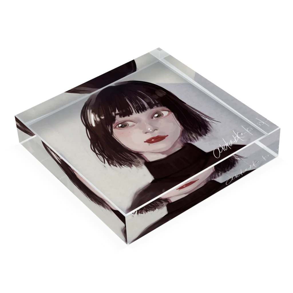 arakawako_kiの あの子 Acrylic Block :placed flat