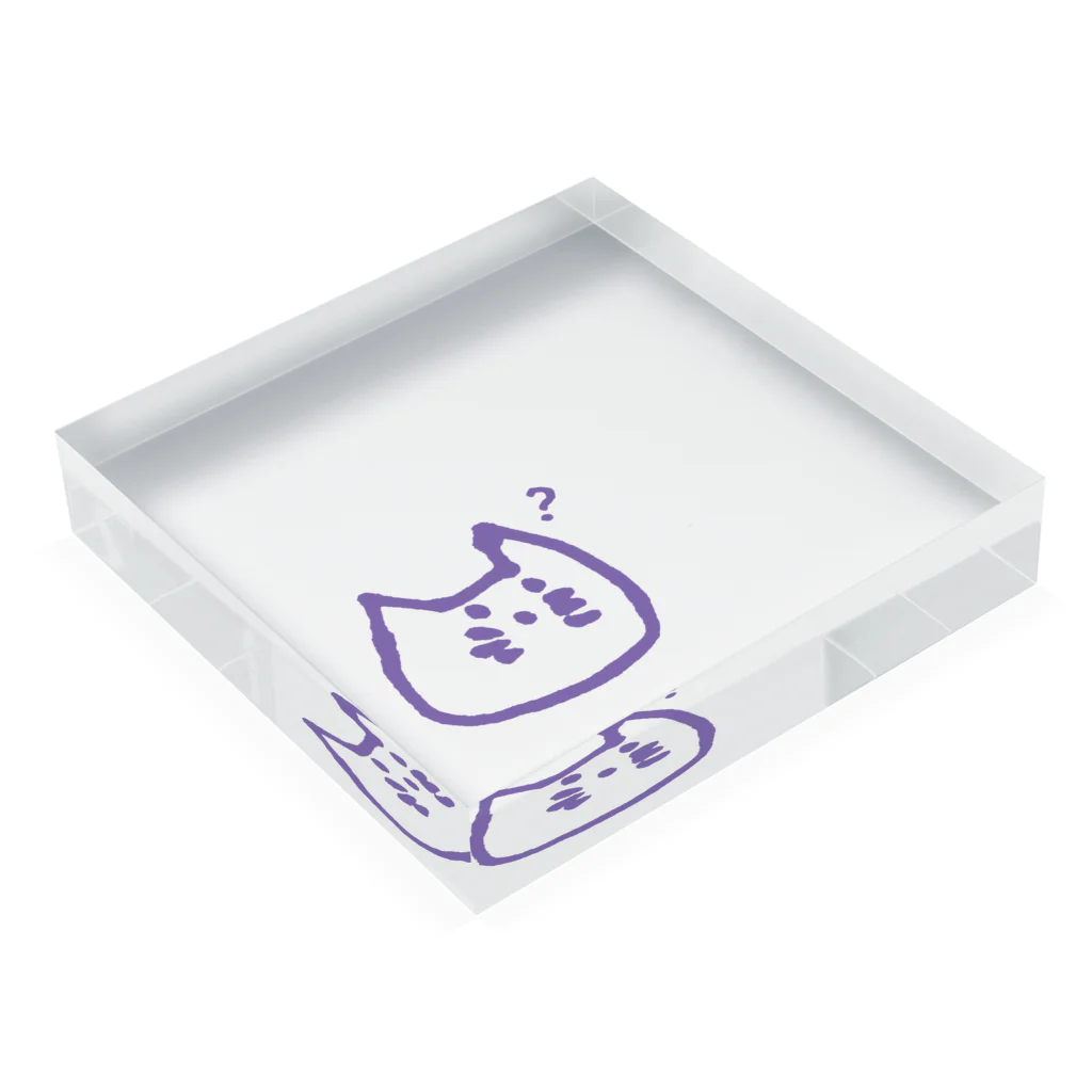 はまぐり商店のはまぐりさんアクリルブロック Acrylic Block :placed flat