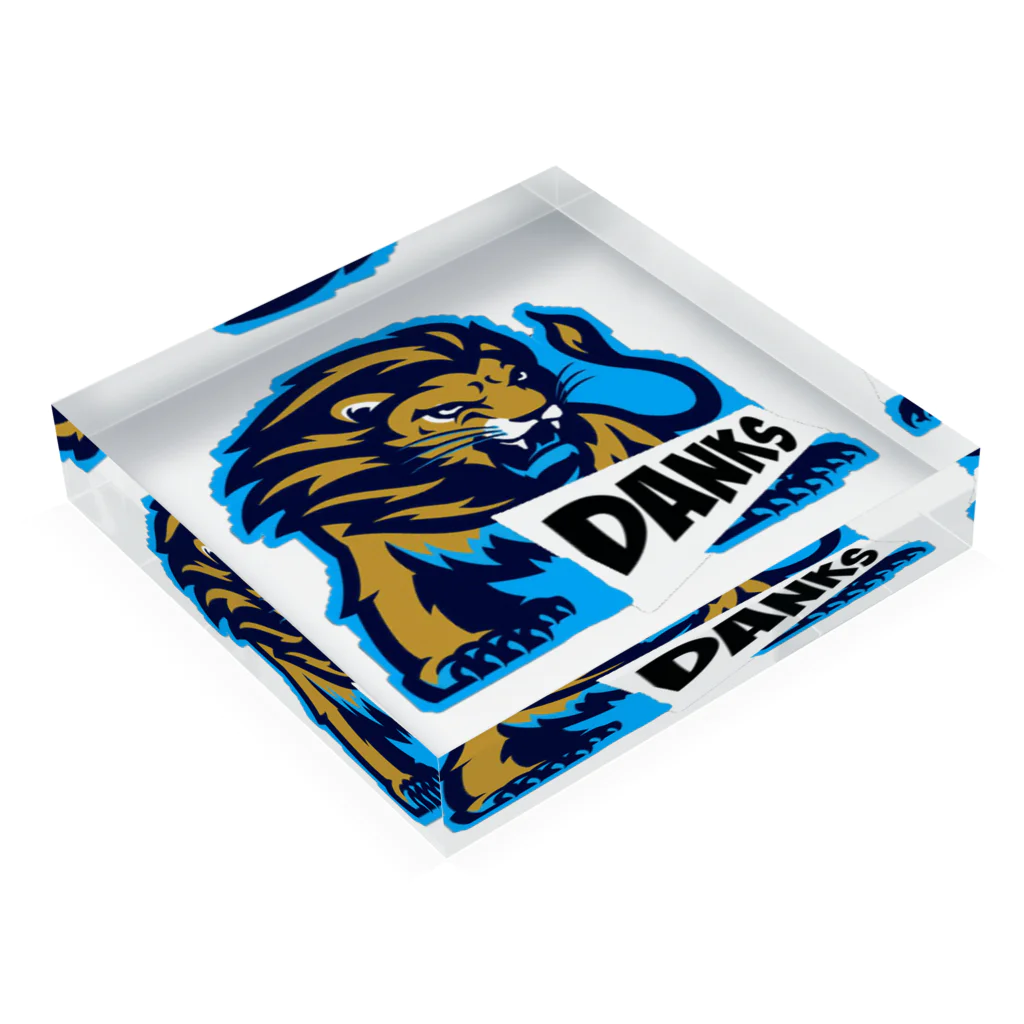 🦁【DANKS】支援店舗のDanks Acrylic Block :placed flat