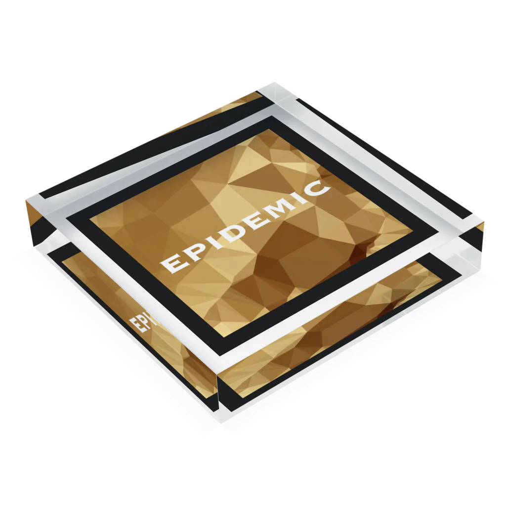 EPIDEMICのEPIDEMIC gold アクリルブロックの平置き