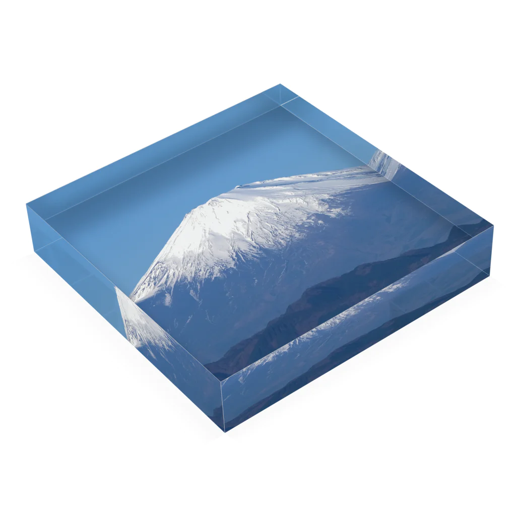  ヤバいバイヤー中尾幸太郎の富士山 Acrylic Block :placed flat