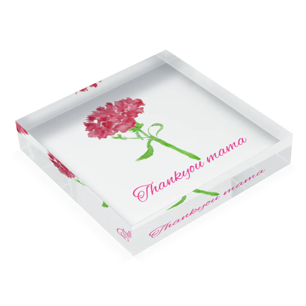 AimiesのThank you mama Acrylic Block :placed flat