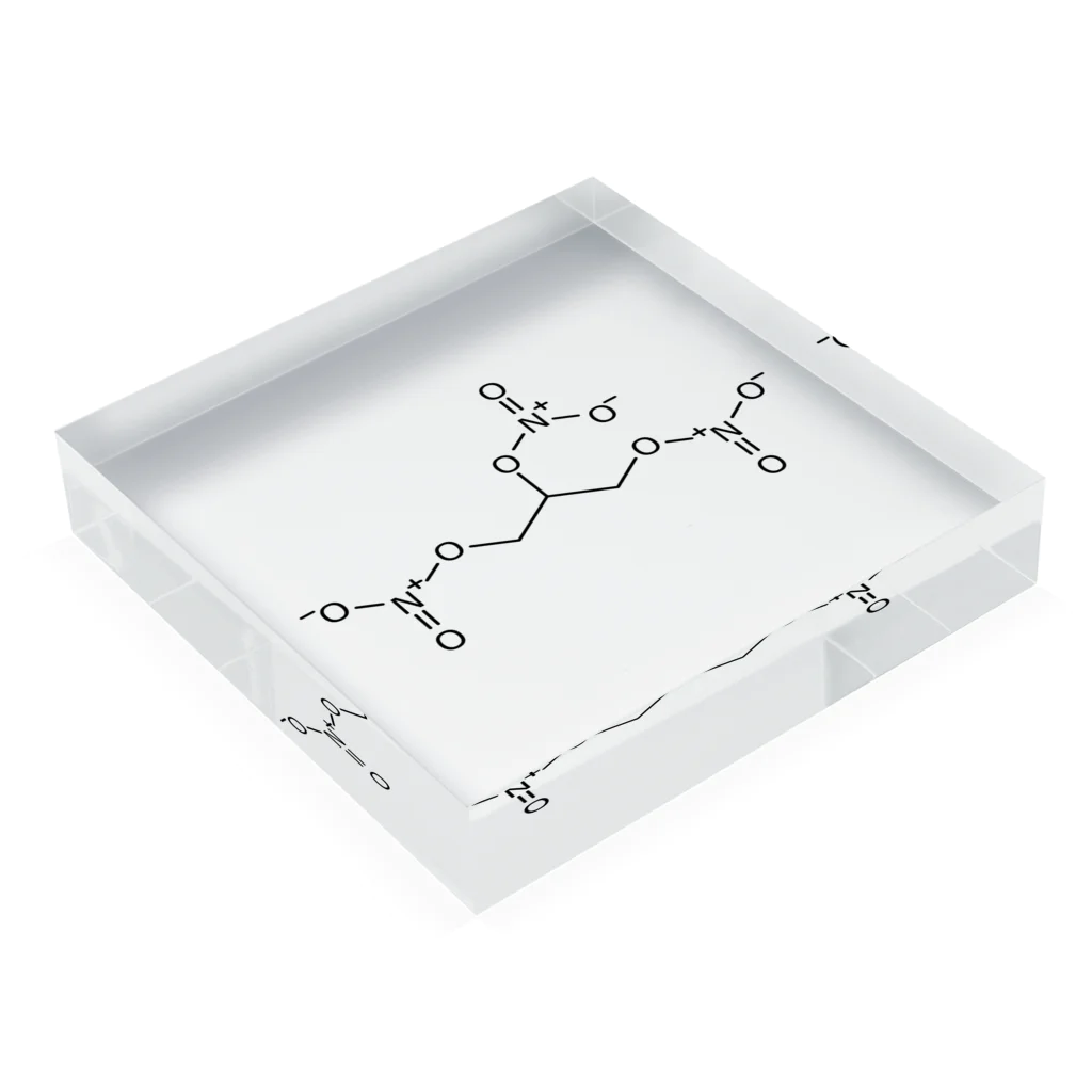 鈴屋の気まぐれ品のニトログリセリン Acrylic Block :placed flat