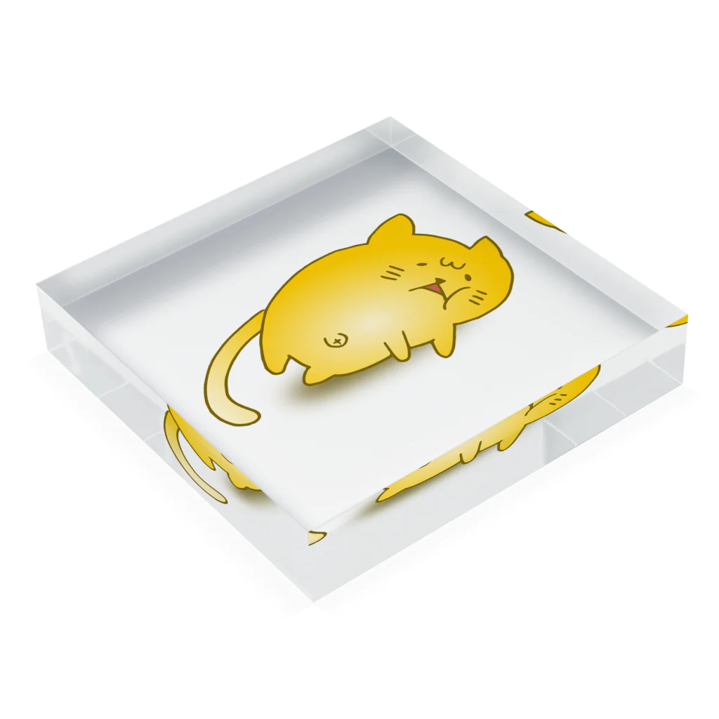 いせかい　しょっぷのふにゃにゃん01 Acrylic Block :placed flat