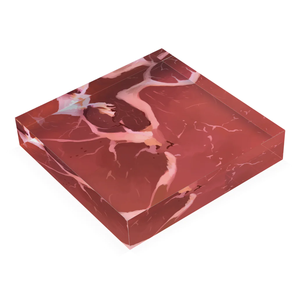 さくしゃ2のあの子の肉 Acrylic Block :placed flat