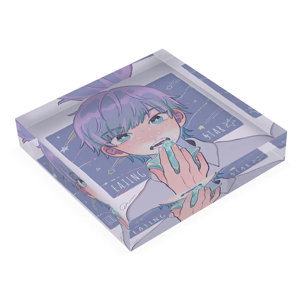 おたる屋さんの☆ Acrylic Block :placed flat