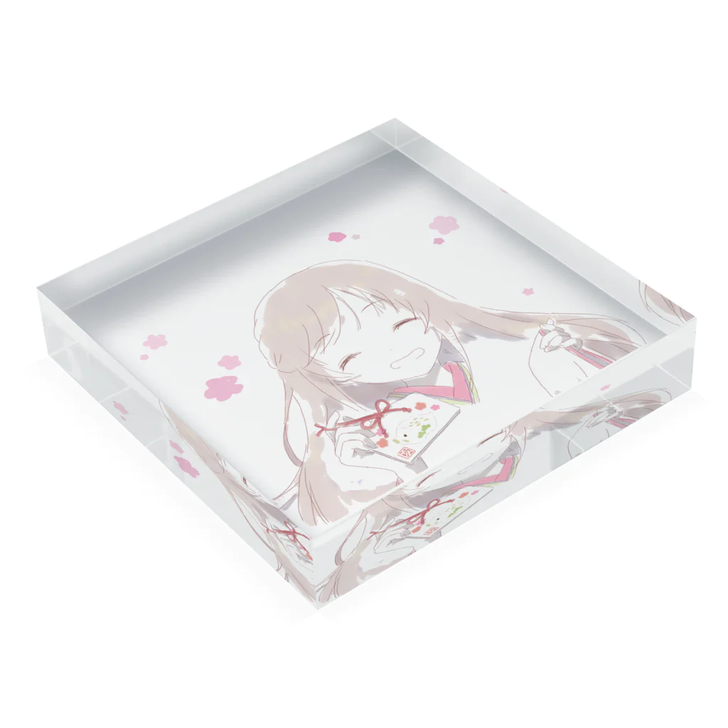 MiMiCのあけおめ Acrylic Block :placed flat