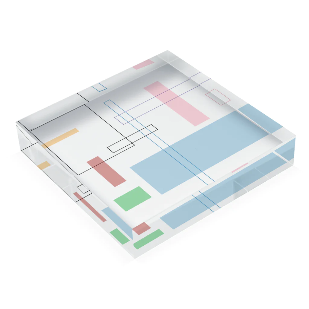 BLACKANDWHITEのブロック アクリルブロックの平置き