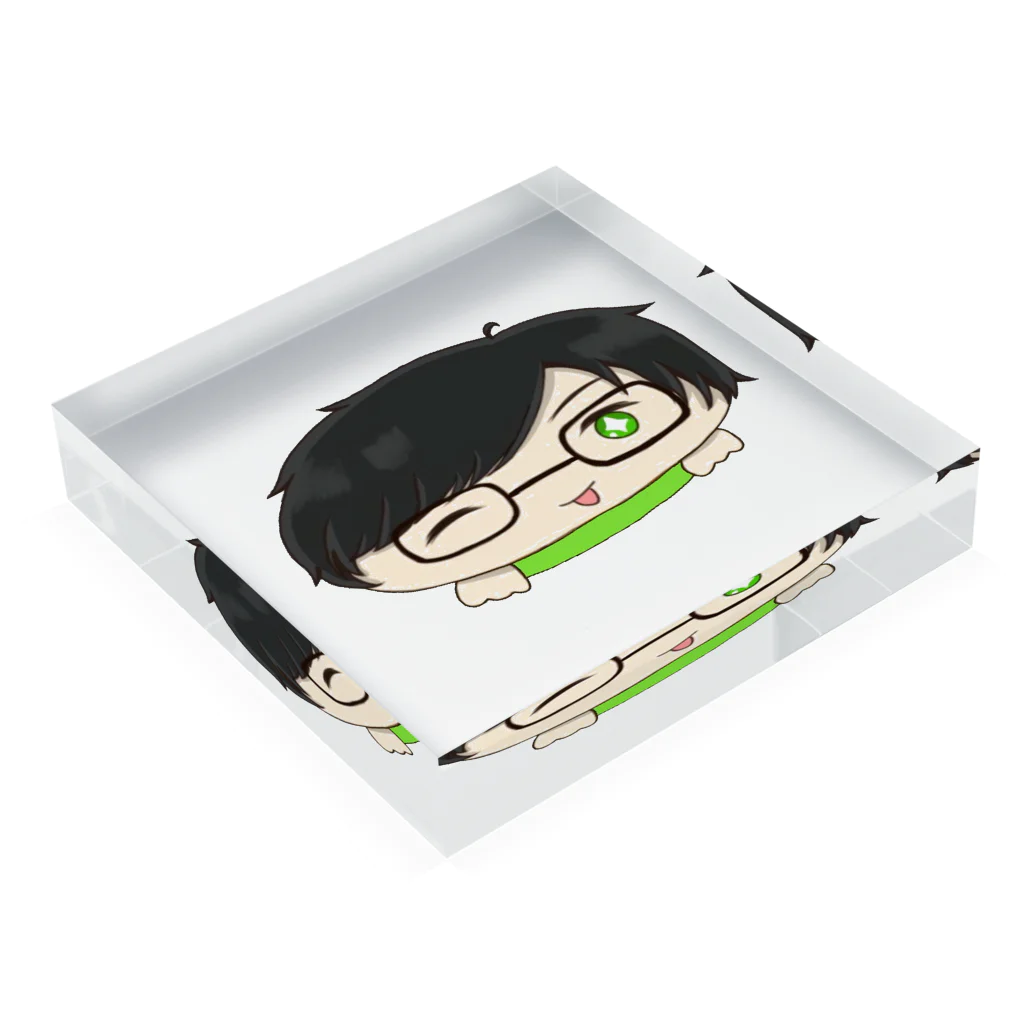 123456789の123456789君 Acrylic Block :placed flat