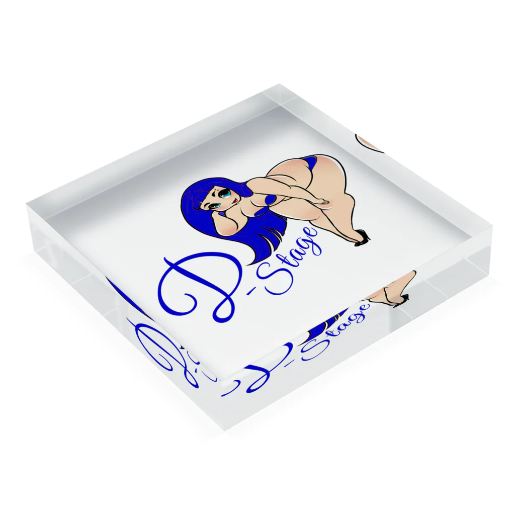 D-stage💋のD-stage公式ロゴグッズ Acrylic Block :placed flat