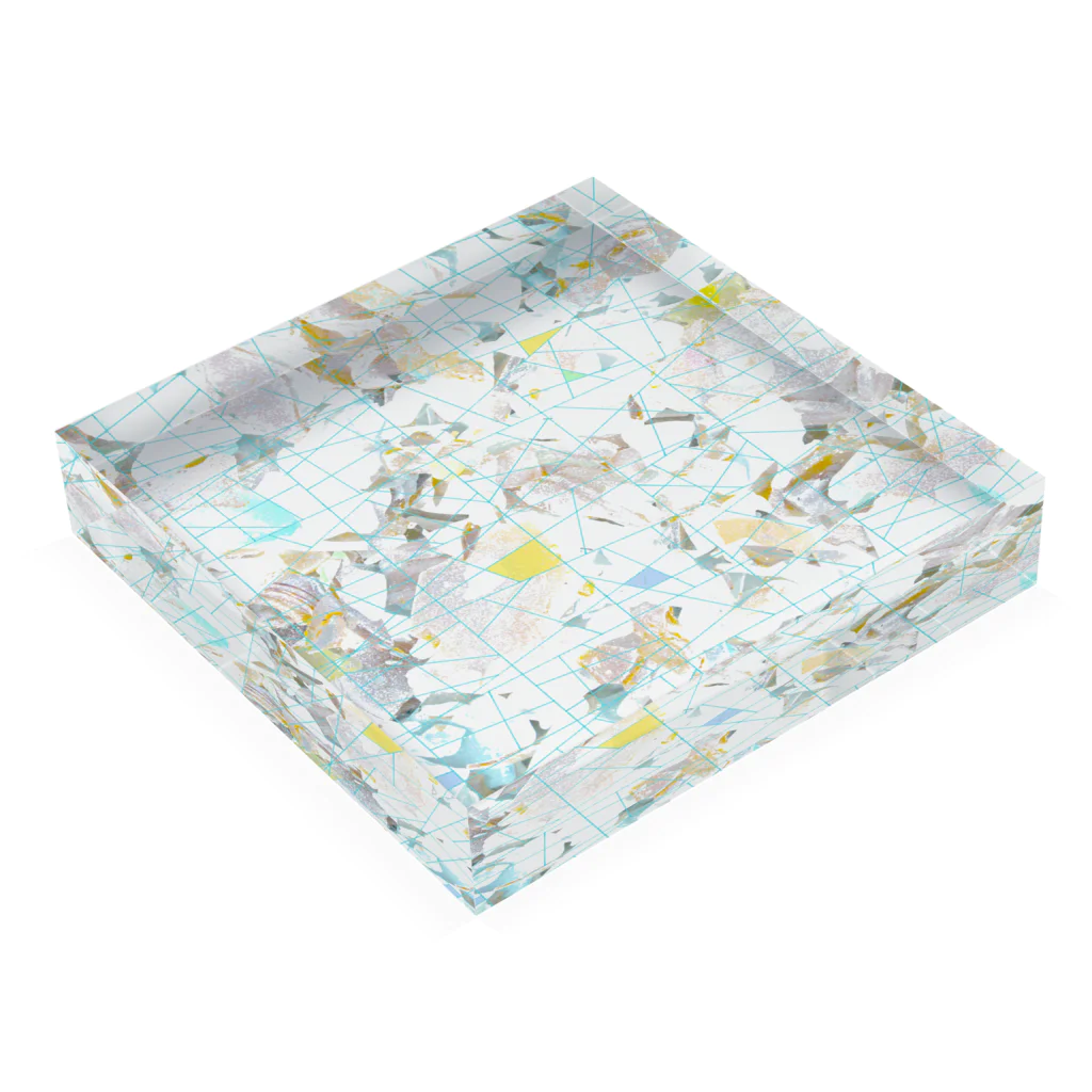 mimesis_imのシーグラス Acrylic Block :placed flat