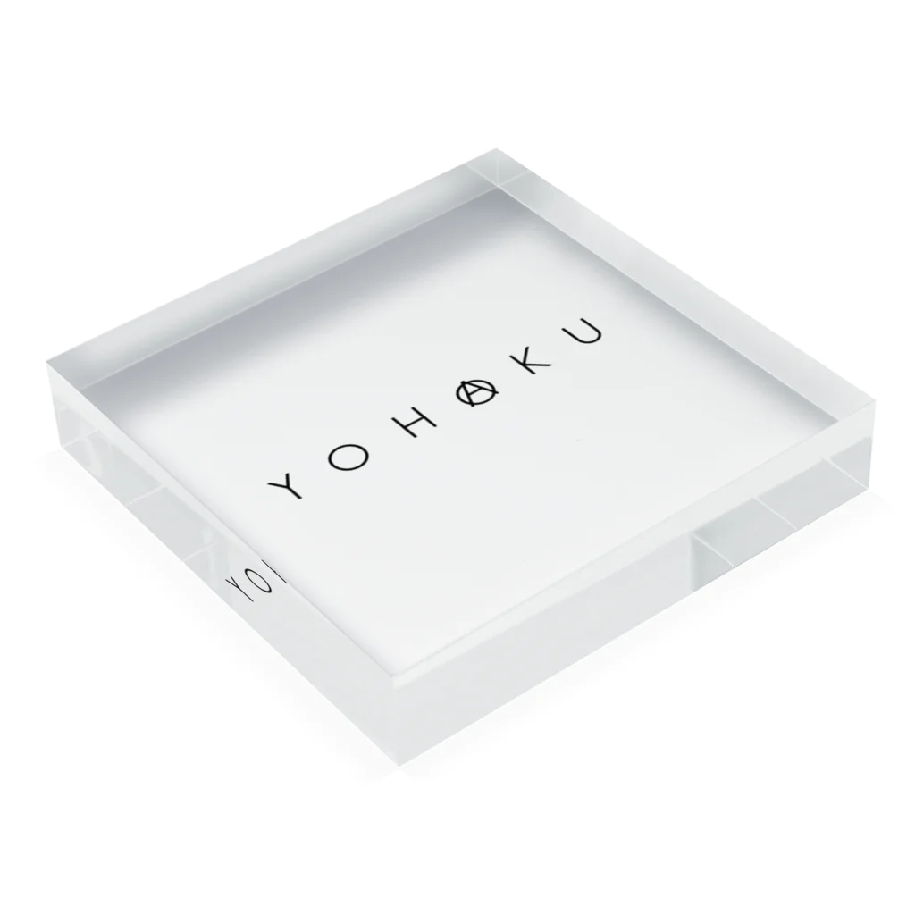 YOHAKUのYOHAKU LOGO KOMONO Acrylic Block :placed flat