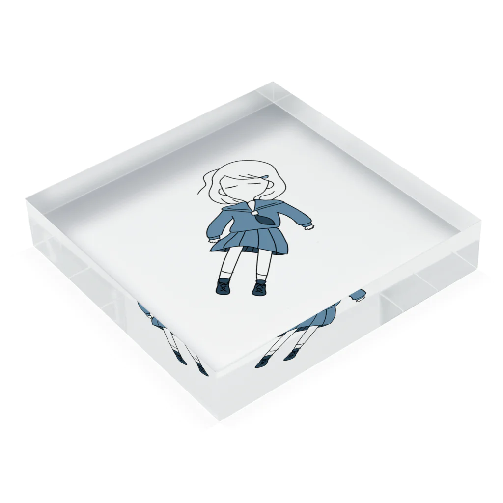 🥞山田 ぷにこの魚 Acrylic Block :placed flat