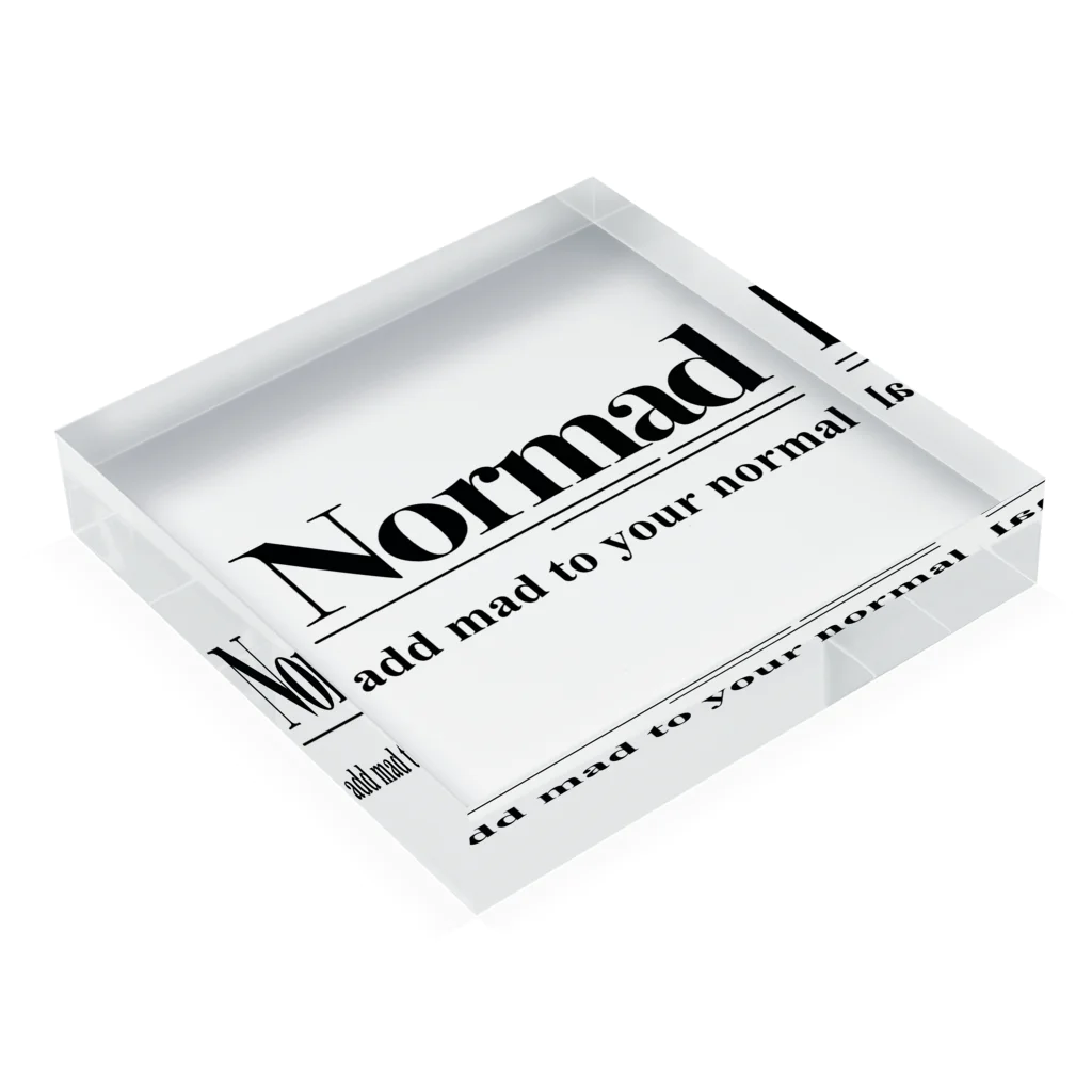 NORMADのノーマッド Acrylic Block :placed flat