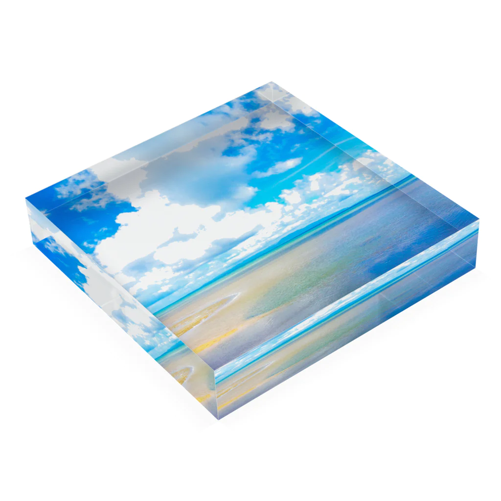 mizuphoto galleryのsummer vacation Acrylic Block :placed flat