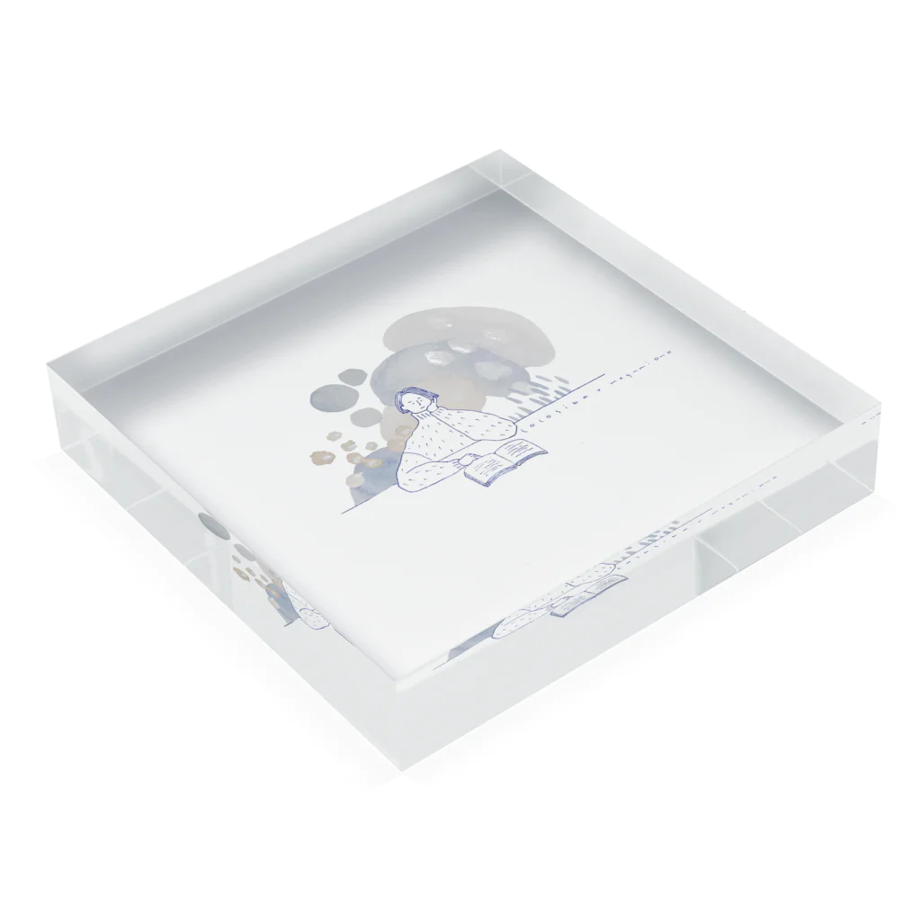 ココシバのココシバ×MegumiOno Acrylic Block :placed flat