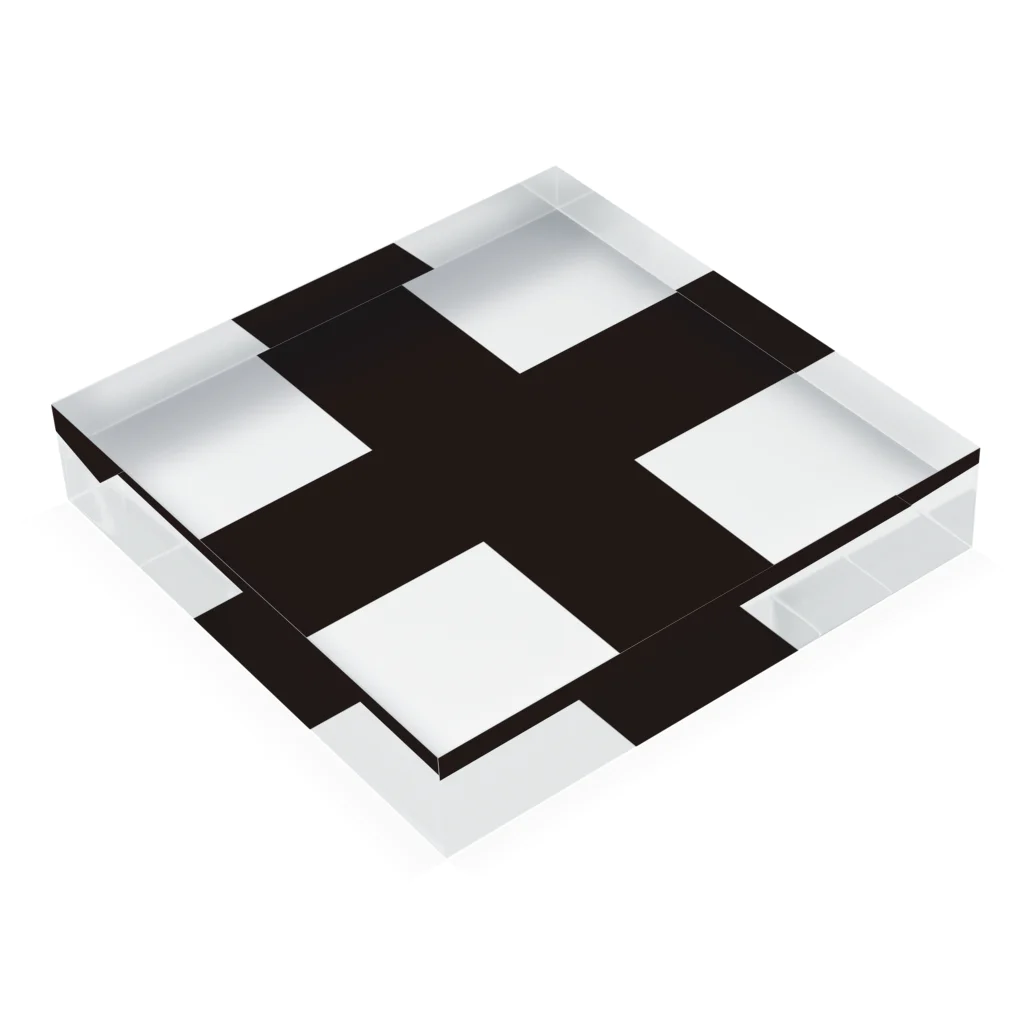 日本人のギリシャ十字 Acrylic Block :placed flat