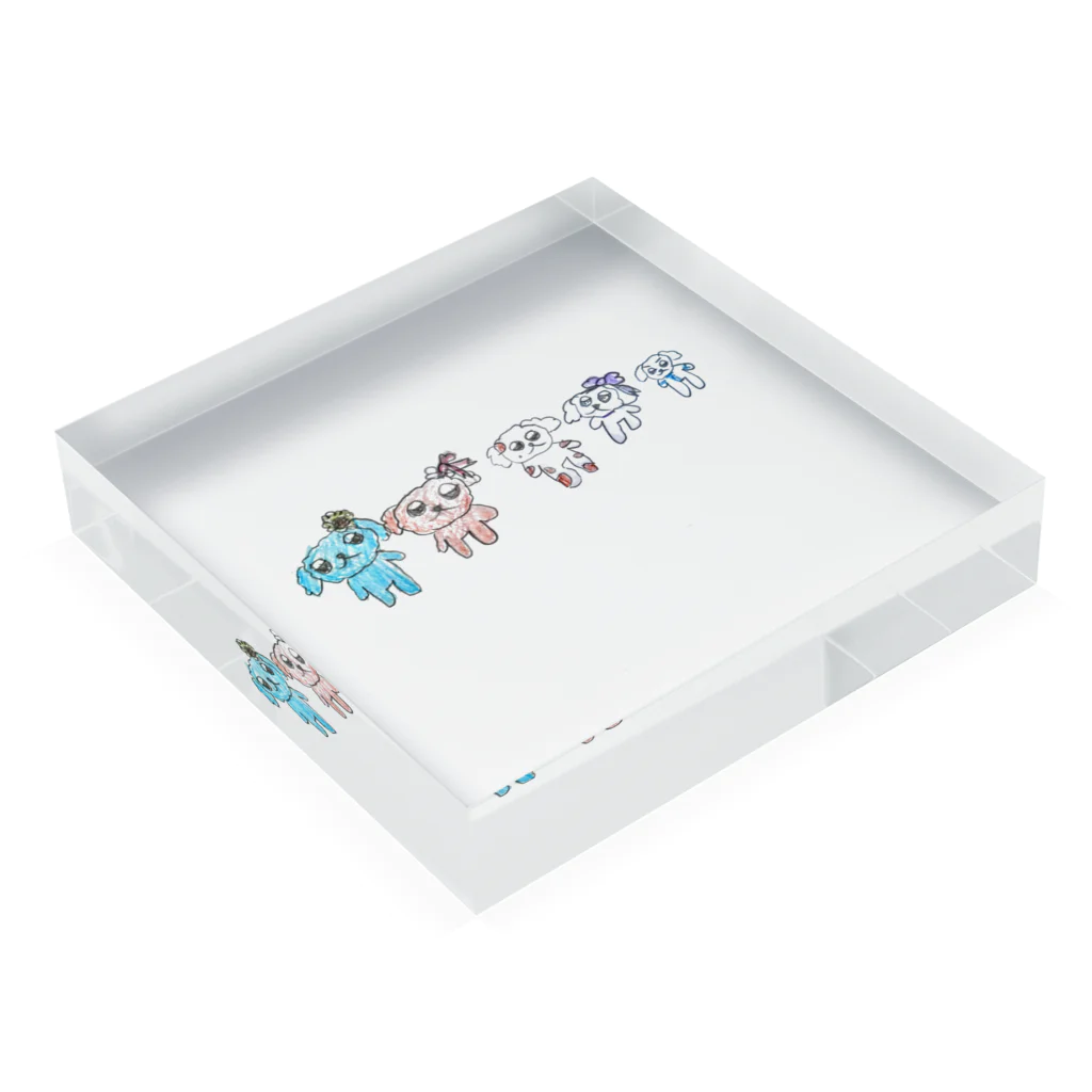 samiのわんまる Acrylic Block :placed flat