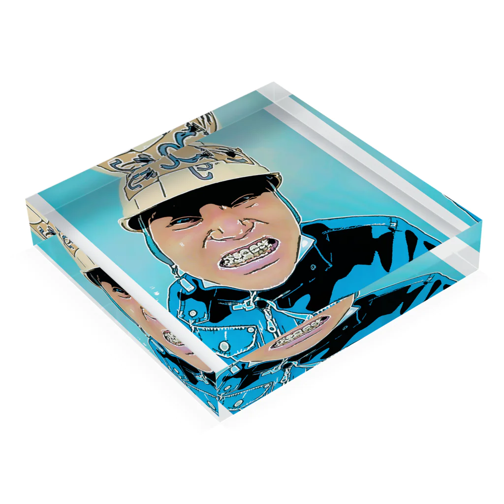 元上田のCJくん Acrylic Block :placed flat