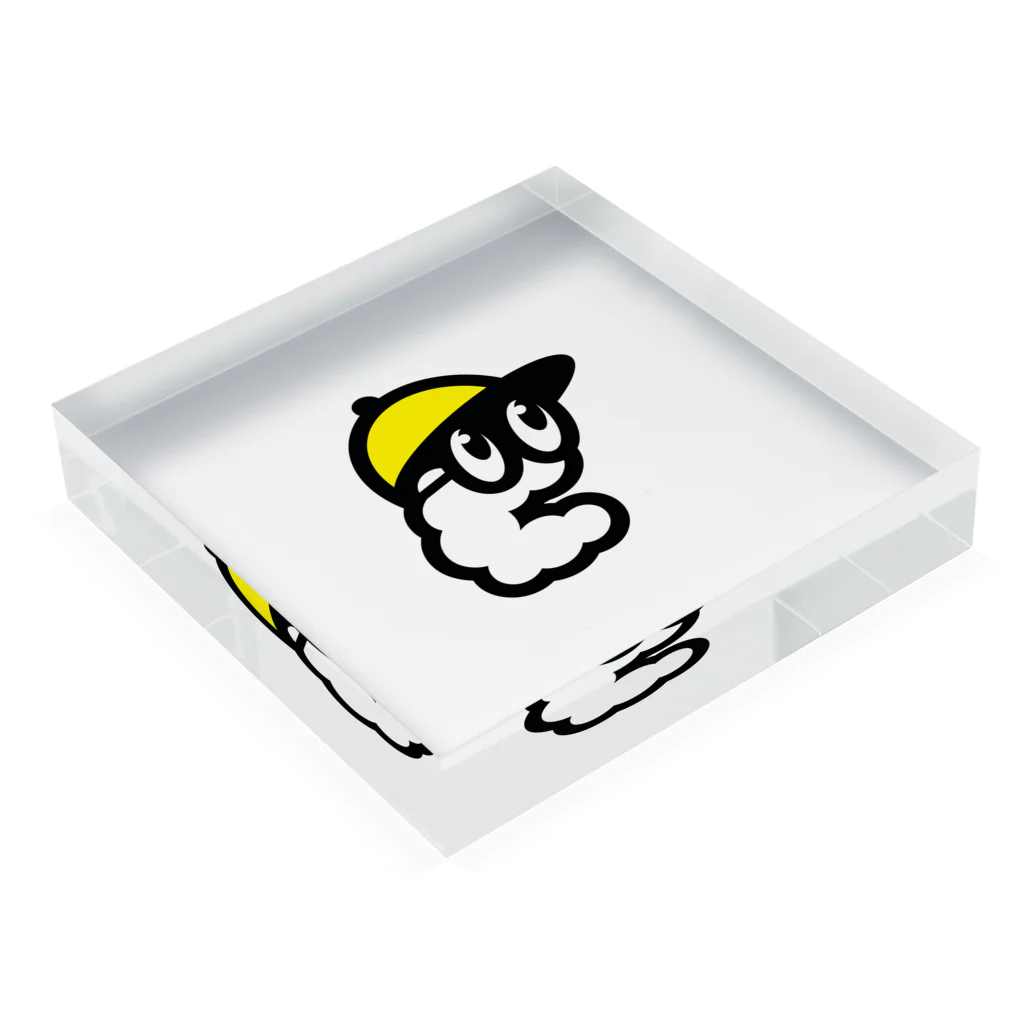 Yellow_Blluのモッくん Acrylic Block :placed flat