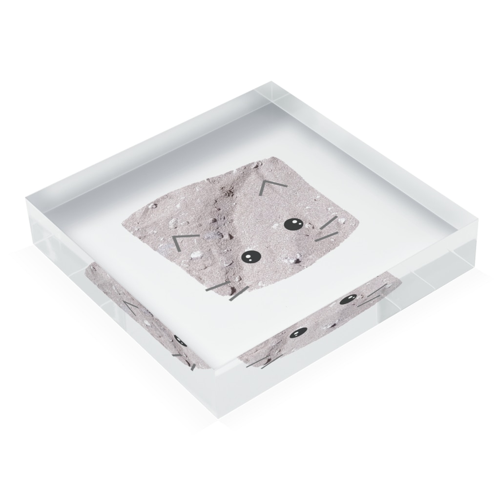 しぱしぱのすなねこ Acrylic Block :placed flat
