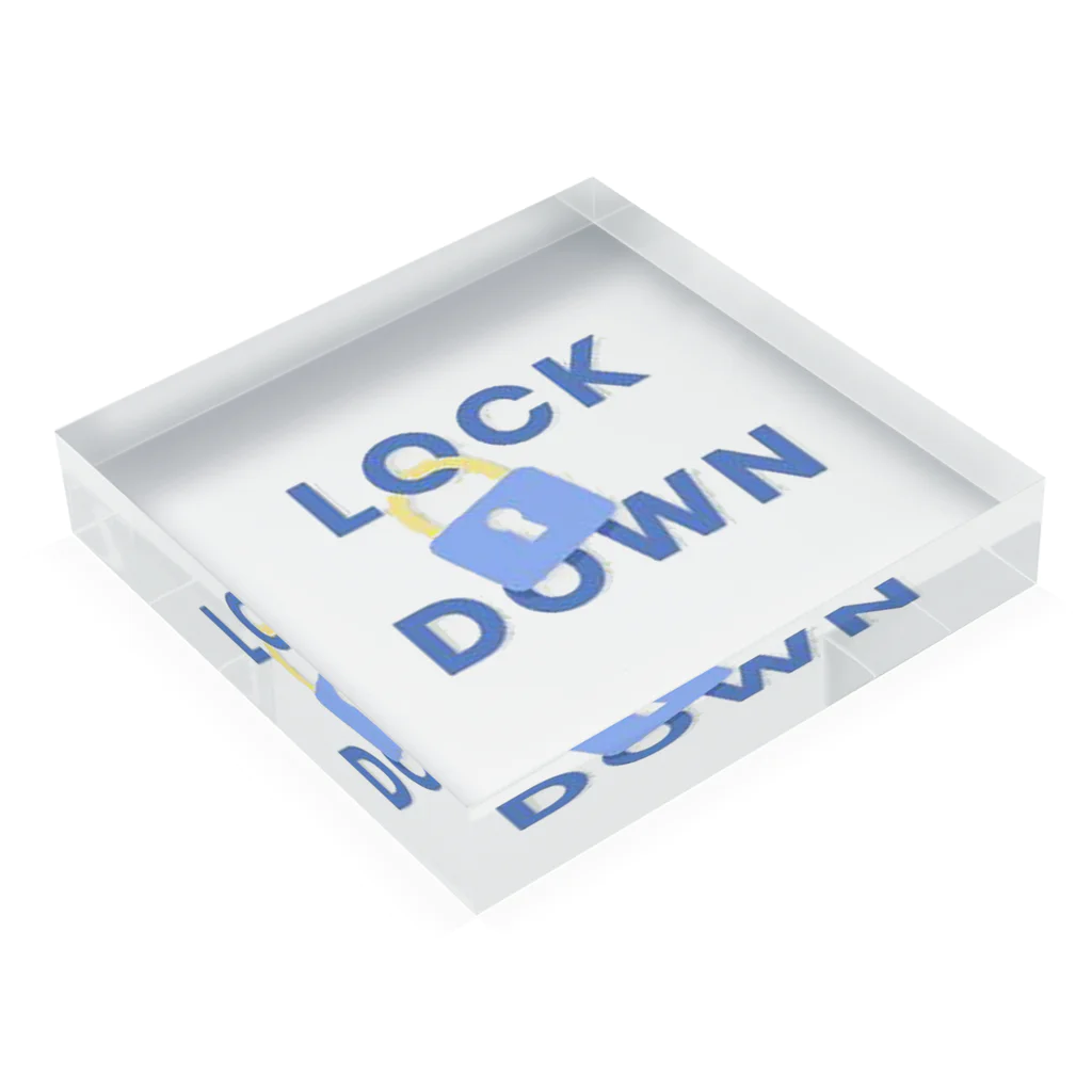 JeanのLock Down  Acrylic Block :placed flat