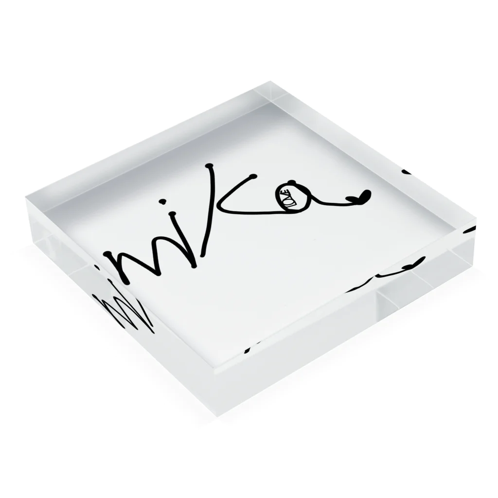 ミカ様のmika♡ Acrylic Block :placed flat