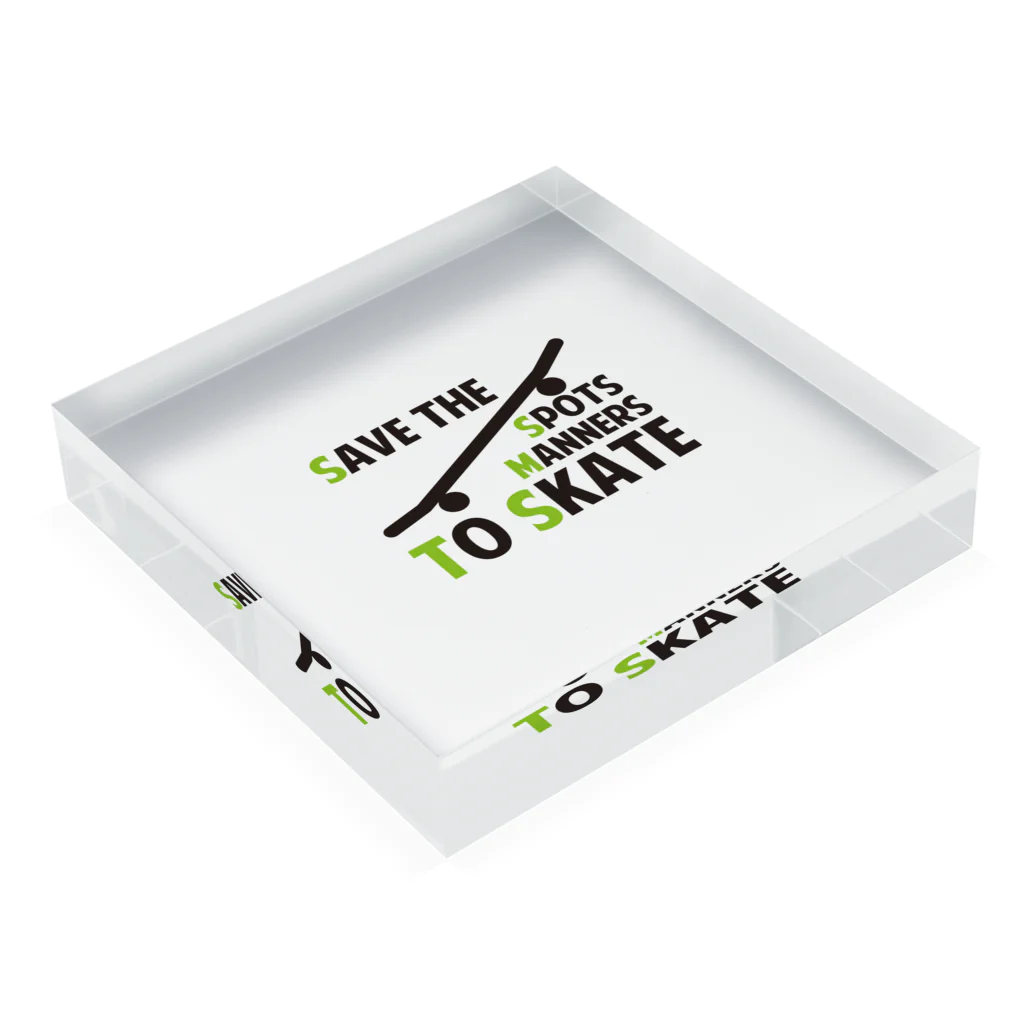 Yutaka MurakamiのSAVE THE SPOTS Acrylic Block :placed flat