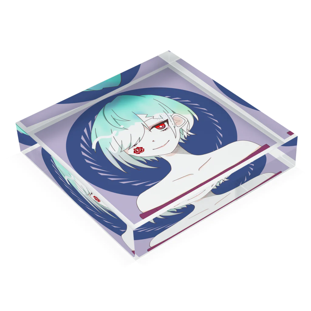 CODE:公式グッズのクロマキ Acrylic Block :placed flat