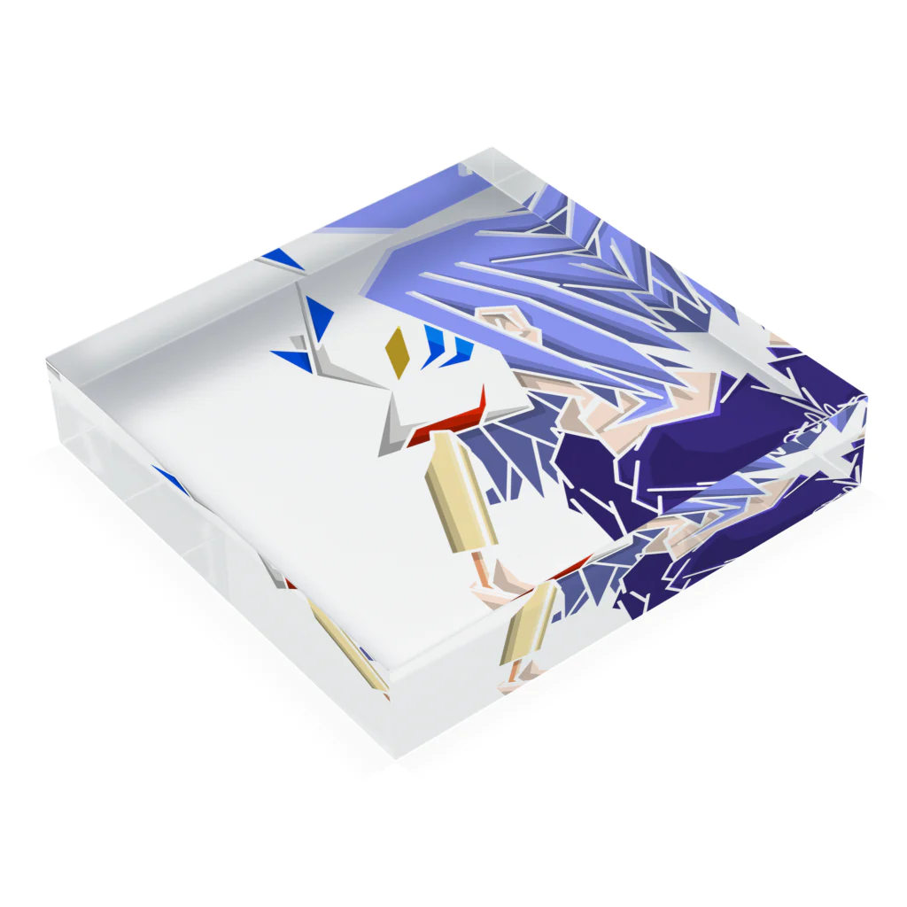 ぐるちるのアクリルブロック絵 Acrylic Block :placed flat