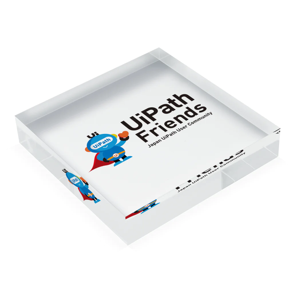 UiPath Friends 公式ショップのUiPath Friends グッズ Acrylic Block :placed flat